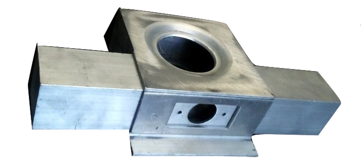 SINGLE LOCK BOX - 2" RECESSED - ALUM