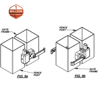 Thumbnail for NW ARMOR LATCH - MAGNETIC LEVER HANDLE - FITS 1-1/2