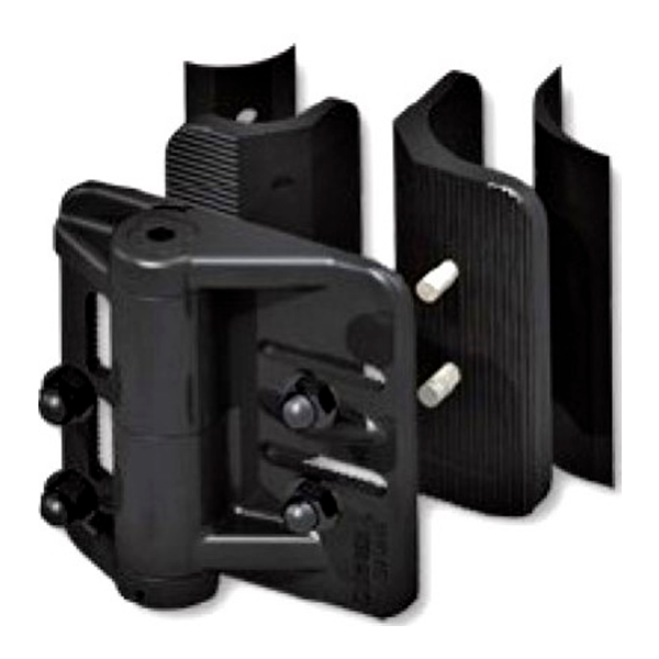 CORNERSTONE CH200FR NYLON SPRING HINGE - 4-WAY ADJUSTABLE - SELF-CLOSING - - BLACK (PAIR)