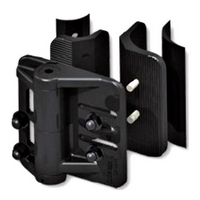 Thumbnail for CORNERSTONE CH200FR NYLON SPRING HINGE - 4-WAY ADJUSTABLE - SELF-CLOSING - - BLACK (PAIR)