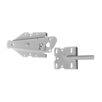 Thumbnail for STANDARD PVC GATE LATCH - 2-SIDED LOCKABLE - STAINLESS STEEL - WHITE