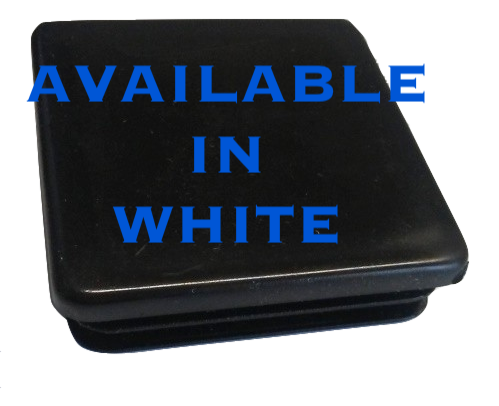 2" SQ PLUG - PLASTIC - WHITE