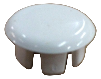 1" BUTTON PLUG - PLASTIC - TAN