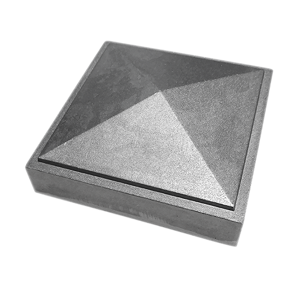 3" PYRAMID POST CAP - DIE CAST - ALUM