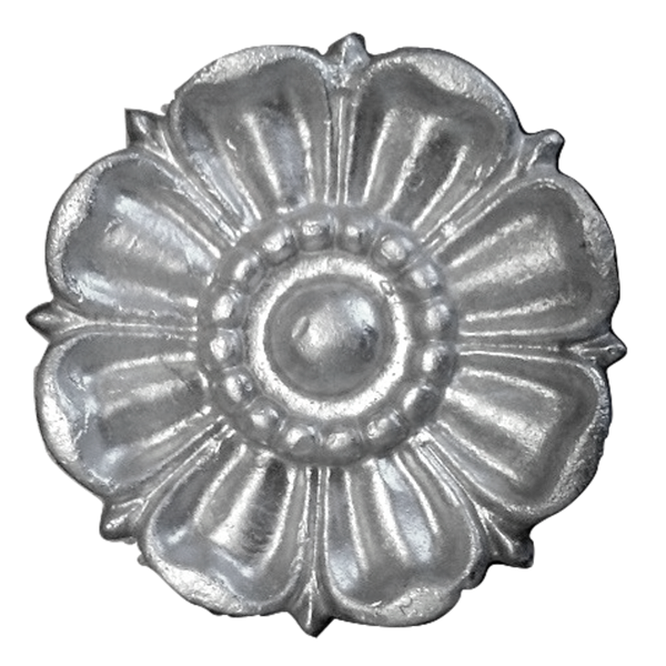 4" OD ROSETTE - 8 PETAL FLOWER - SINGLE FACE