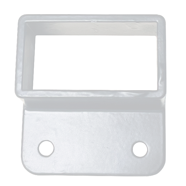 WALL MOUNT - FITS 2 X 1 - 1-EAR - DIE CAST - WHITE