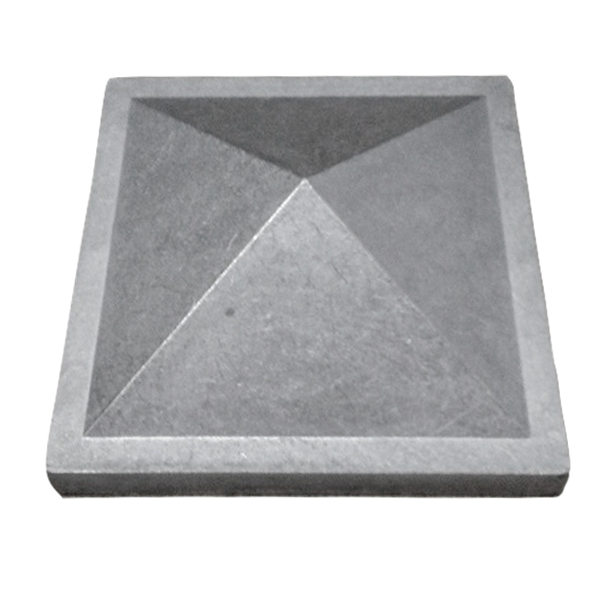 6" PYRAMID POST CAP - DIE CAST - ALUM