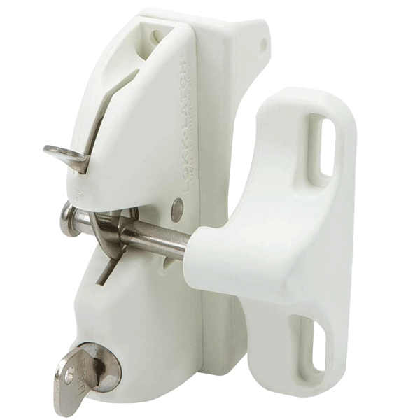 D&D LOKKLATCH - GRAVITY LATCH (LOCKABLE) - WHITE