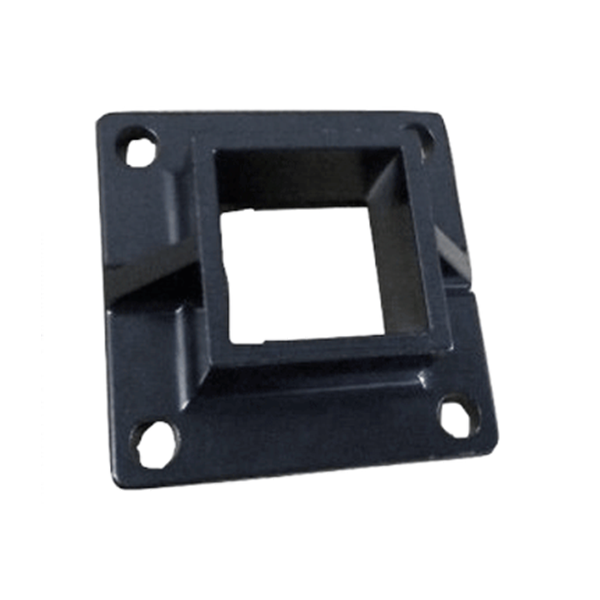 2" SQ SHOE HEAVY DUTY FLANGED - BLACK