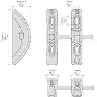 Thumbnail for D&D T-LATCH - TOGGLE GRAVITY LATCH - PADLOCKABLE - BLACK