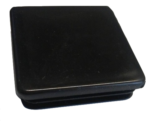 2" SQUARE PLUG - PLASTIC - BLACK